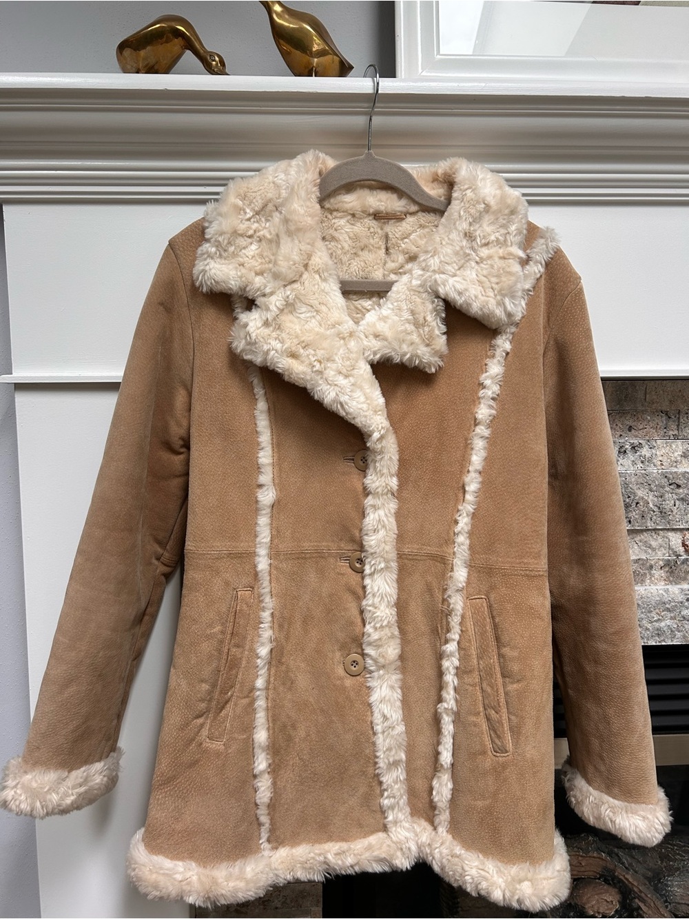 Wilsons Leather - vintage Maxima genuine  leather suede coat, SOFT interior